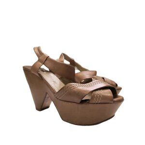 Vintage Chloe leather Wedge sandals Size 39.5 US‎ Size US shoe size 8.5.